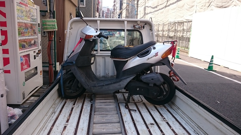 川崎市多摩区|原付バイクの廃車、買取、処分、5000円買取あります。