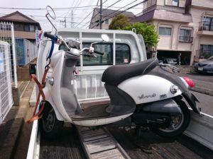 宮前区｜5年放置の原付バイク廃車、動かないスクーターも売れる