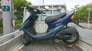 川崎区|原付スクーターの廃車買取り(ライブディオ不動車)