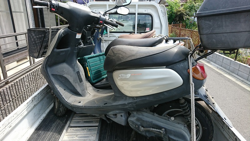 多摩区でお得なバイク廃車、原付スクーターの０円廃車方法