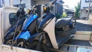 川崎市幸区で原付スクーター（不動車）の買取り、無料廃車手続き