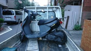 川崎市川崎区・原付・スクーターの買取り、無料廃車手続き