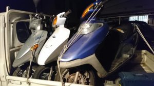 高津区バイク買取の出張査定・スペーシー100