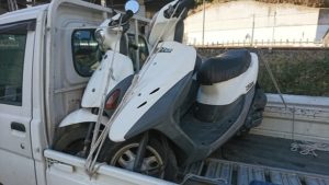 川崎市ライブディオ買取、無料廃車手続き