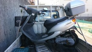 多摩区原付バイク廃車。買取りにも対応しています。