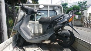 中原区でレッツⅡ長期放置車の廃車手続き