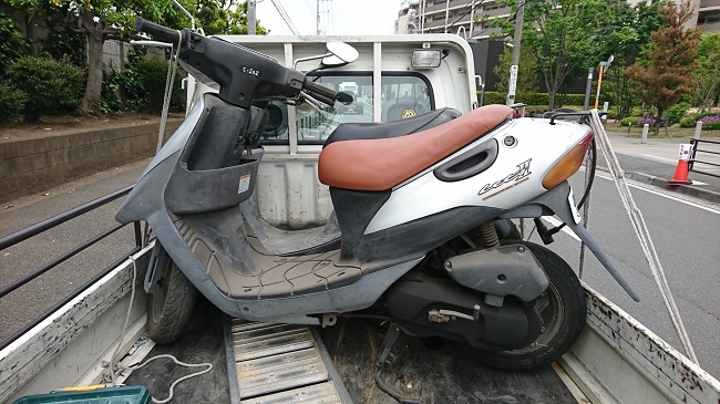 川崎区バイク処分。買取りにも対応しています。