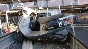 多摩区でリード100多走行車の買取りと廃車手続き