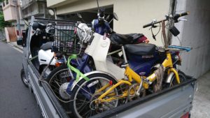 川崎市中原区で原付スクーターの廃車買取り、プレスカブ