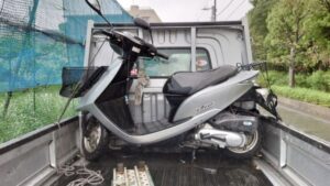ディオAF62の買取、エンジン不動車(バッテリー無し)